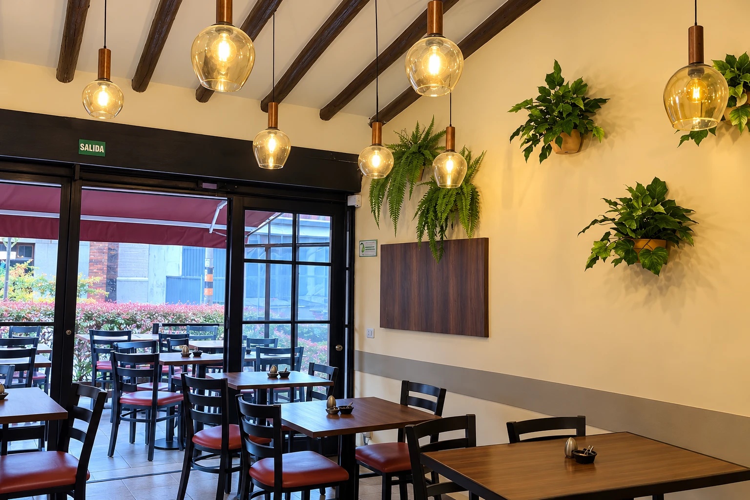 Comedor de la sede Cedritos, restauración conceptual con IA